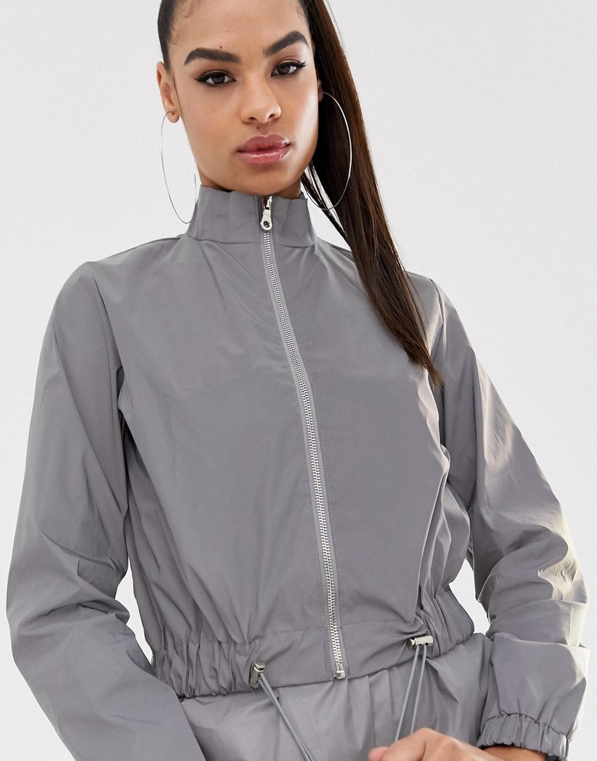 Daisy Street reflective tracksuit top co-ord | ASOS Style Feed
