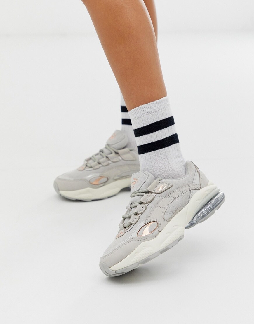 Puma Cell Venom grey patent pop trainers | ASOS Style Feed