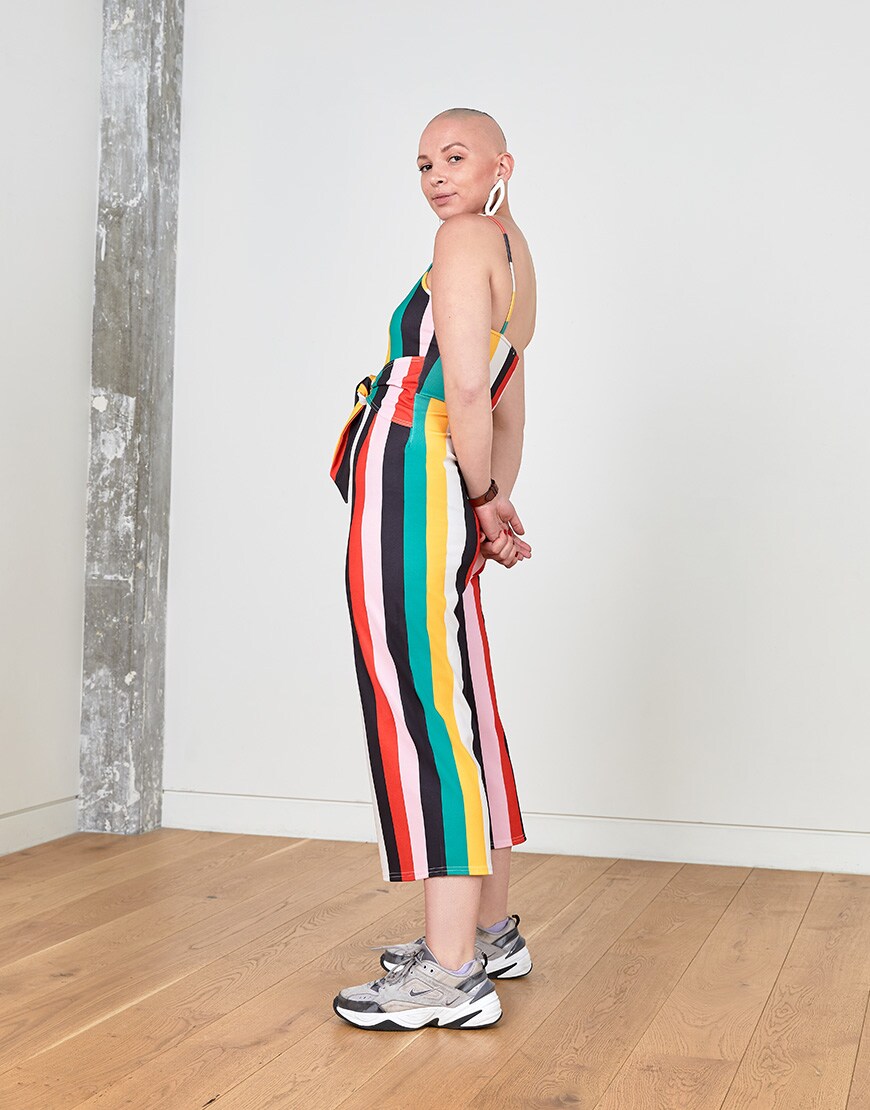 An ASOSer in striped jumpsuit | ASOS Style Feed