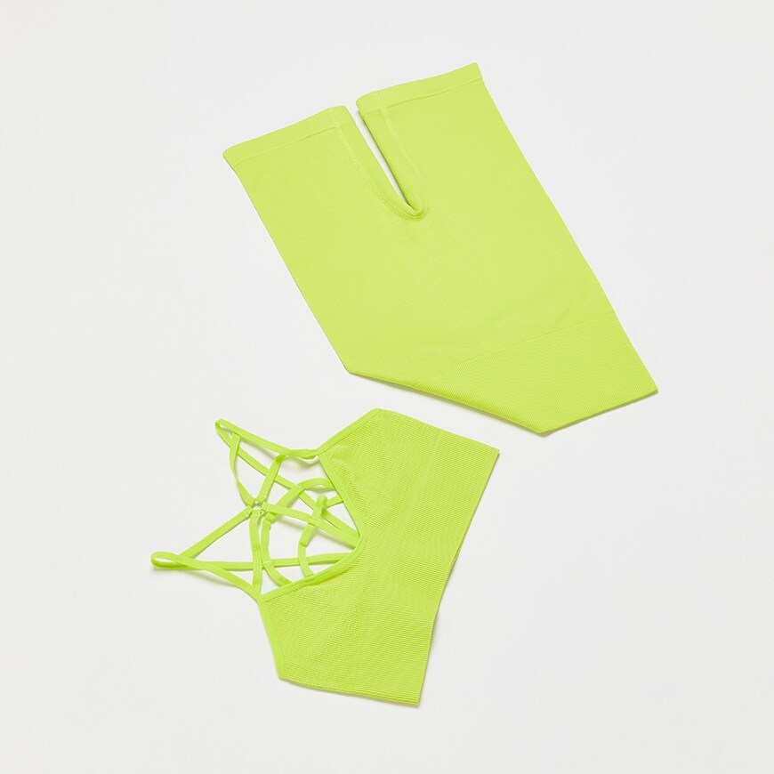 lime green coord