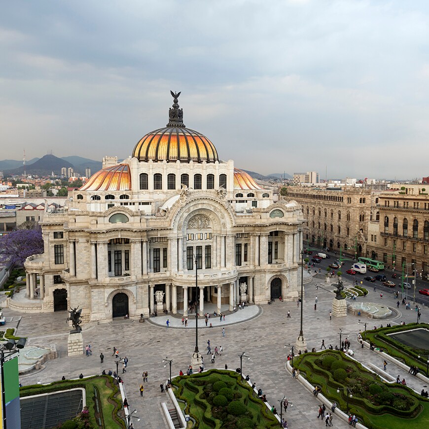 A picture of the Palacio de Bellas Artes, in Mexico City.