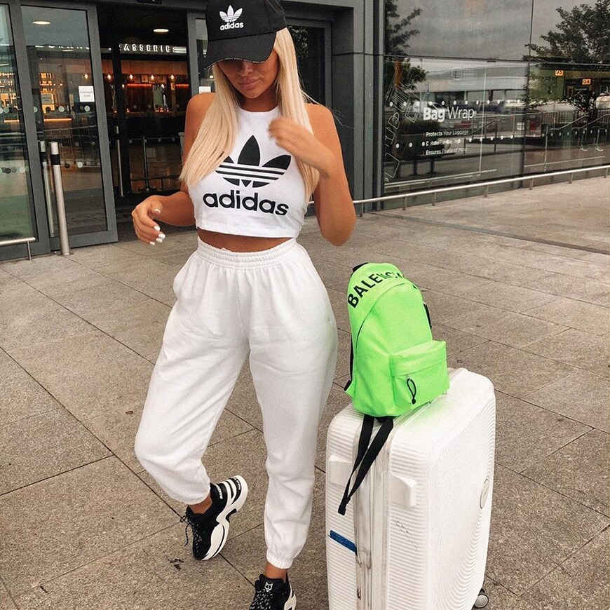 Sarah Ashcroft in sweats and an Adidas top | ASOS Style Feed