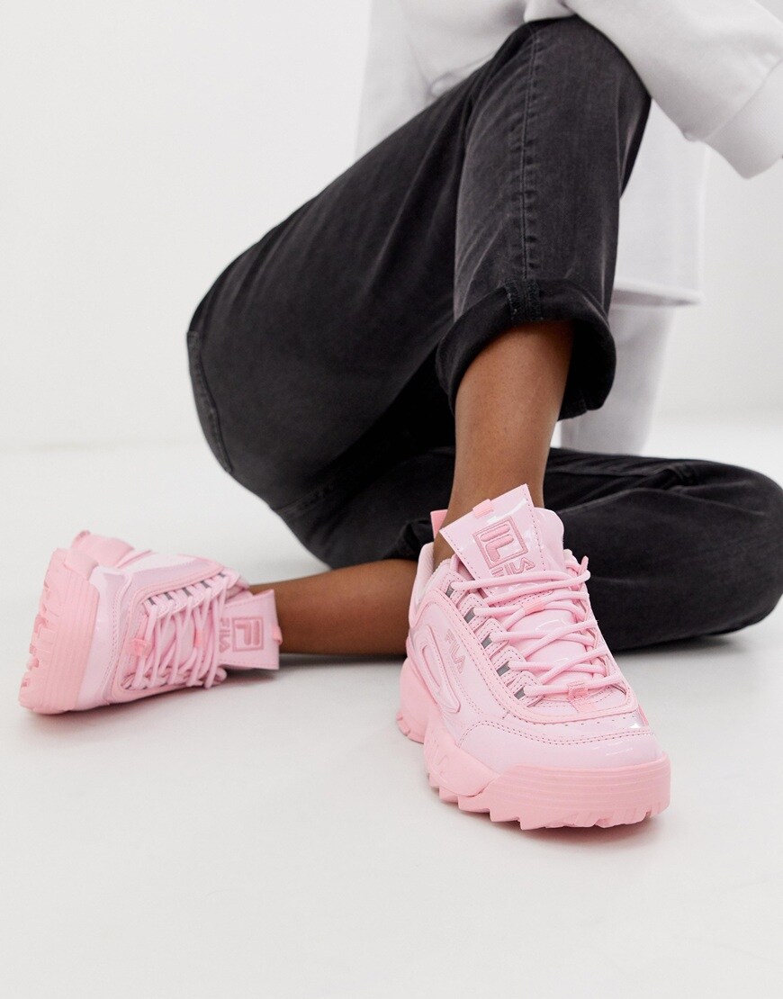 Fila Disruptor II patent trainers | ASOS Style Feed