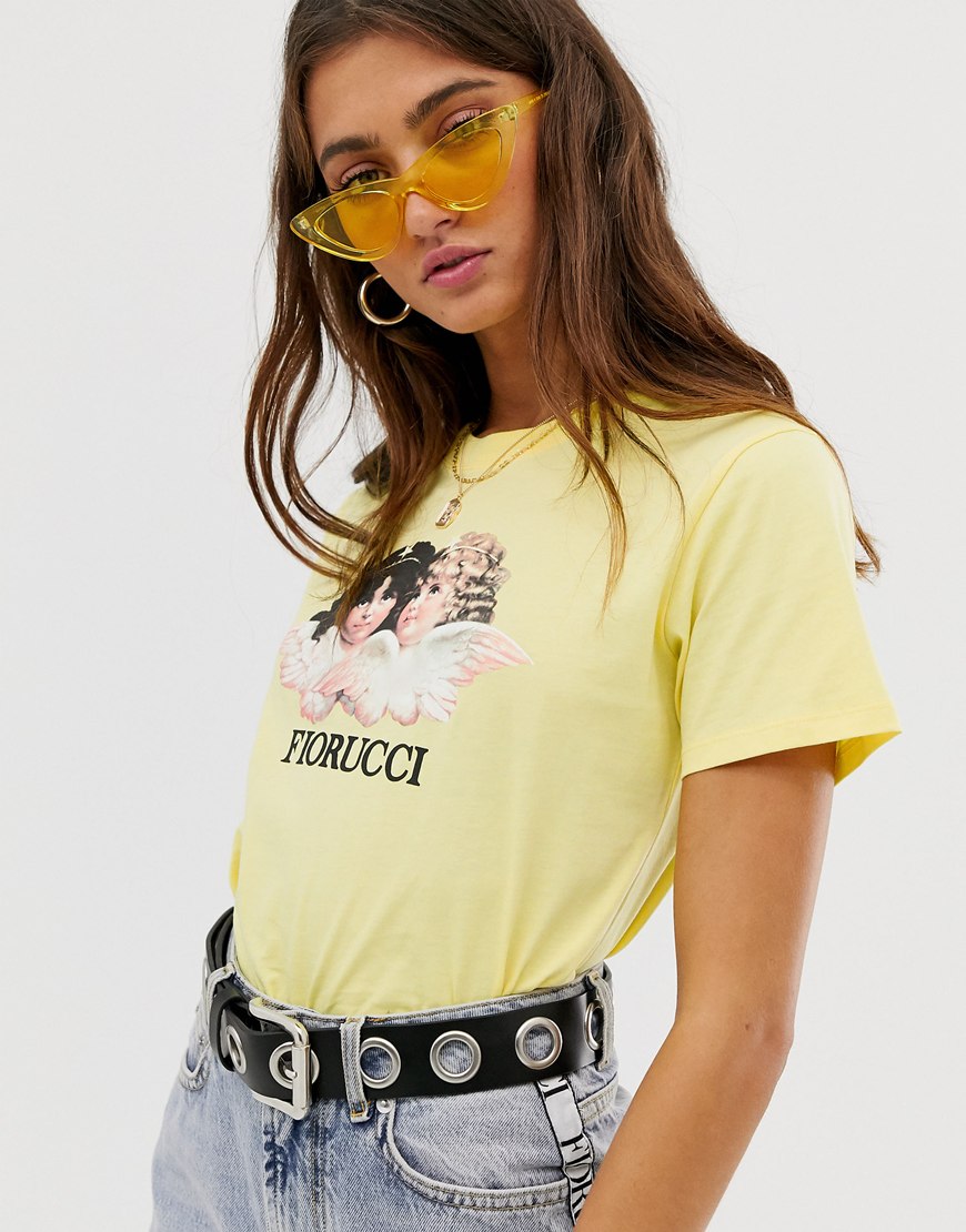Fiorucci vintage angels t-shirt in lemon | ASOS Style Feed