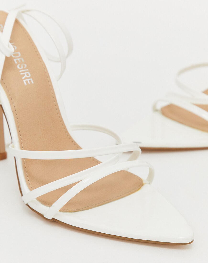 White point-toe sandals | ASOS Style Feed