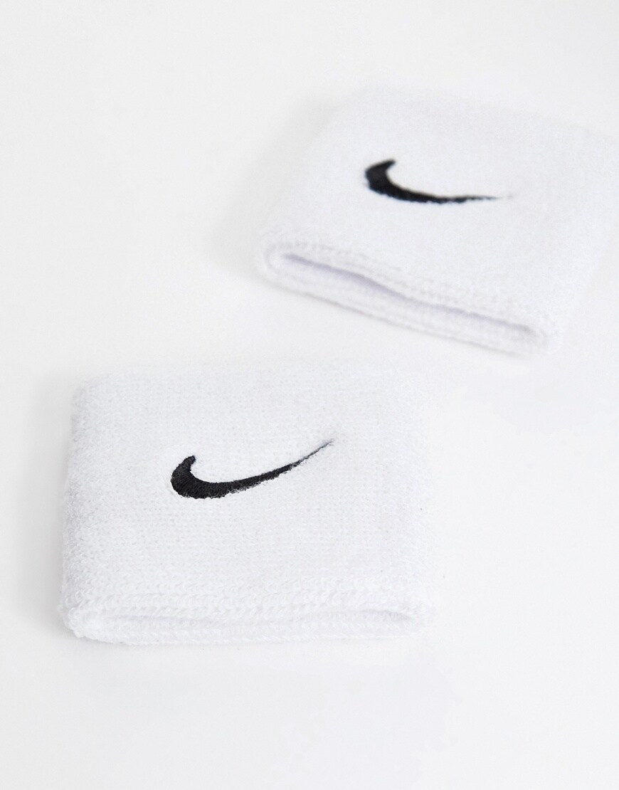 Nike Training – Weiße Armbänder mit Swoosh-Logo