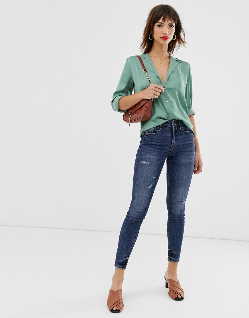 satin shirt