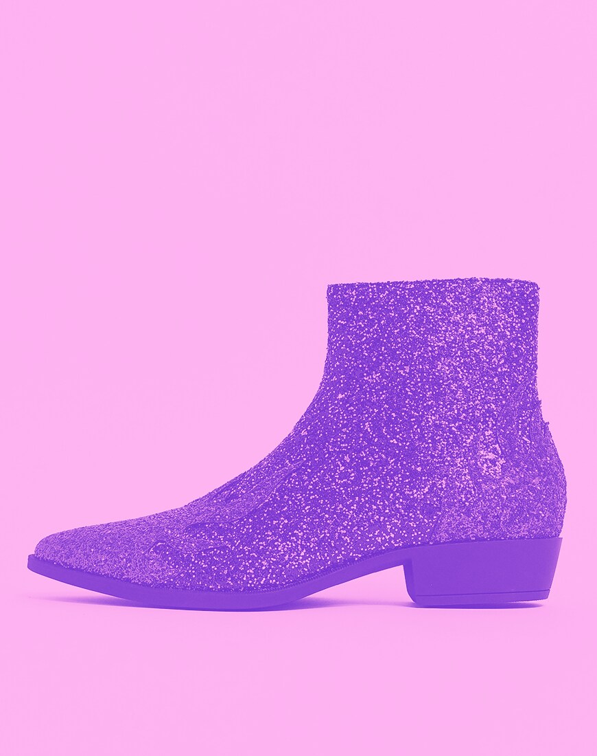 Glitter Boots on ASOS