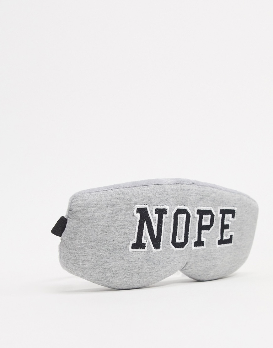 A picture of a soft, jersey eye mask by Typo. Available at ASOS.