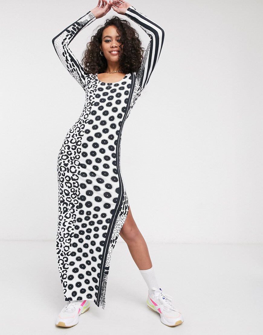 ASOS MADE IN KENYA maxi bodycon dress in leopard stripe print | ASOS Style Feed