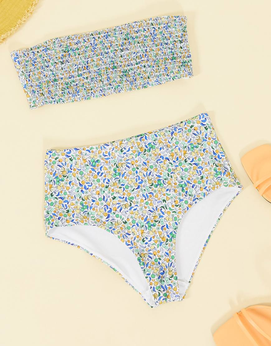 A picture of a floral bandeau bikini by & Other Stories | ASOS STYLE FEED