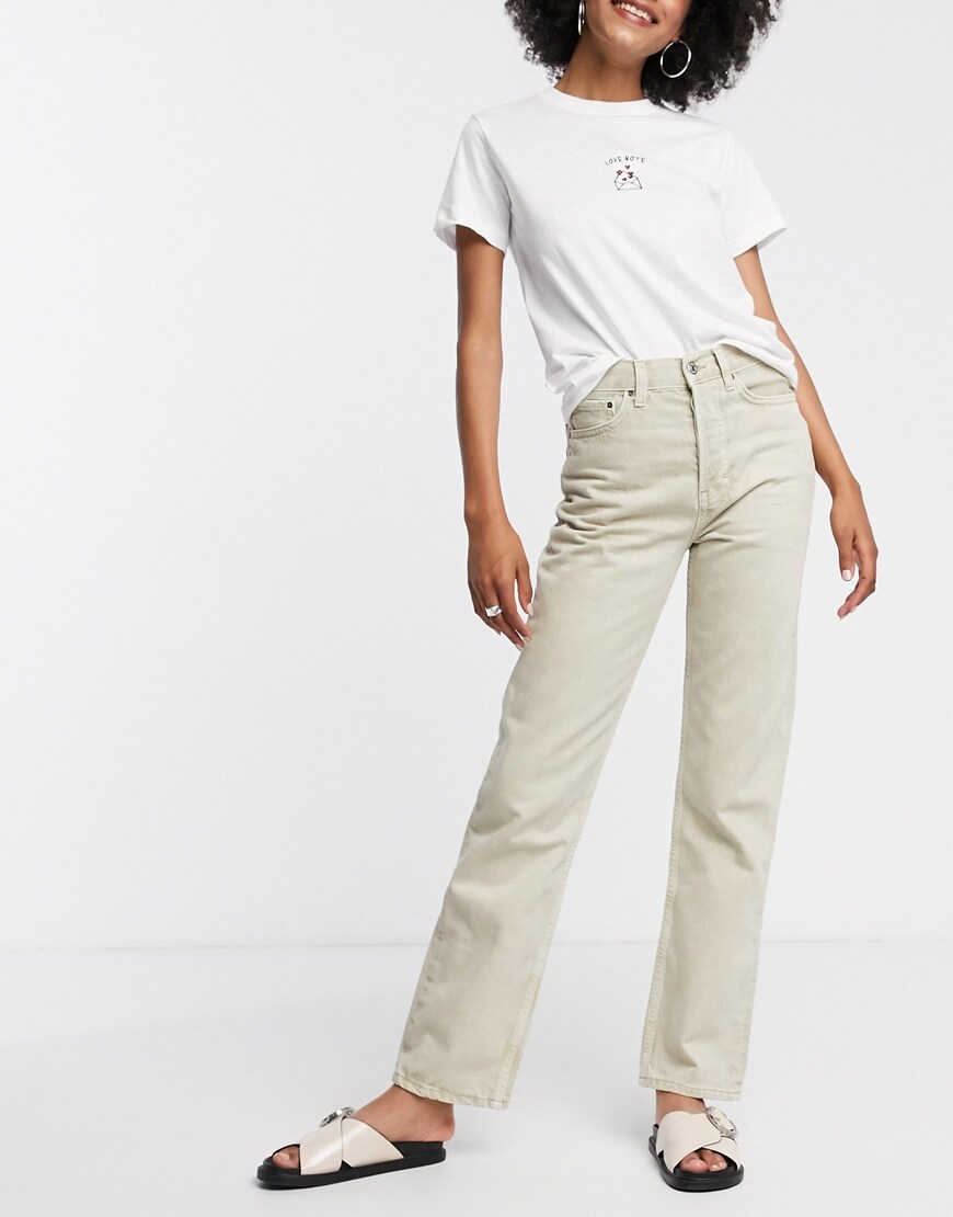 A picture of Topshop jeans in off white | ASOS Style Feed
