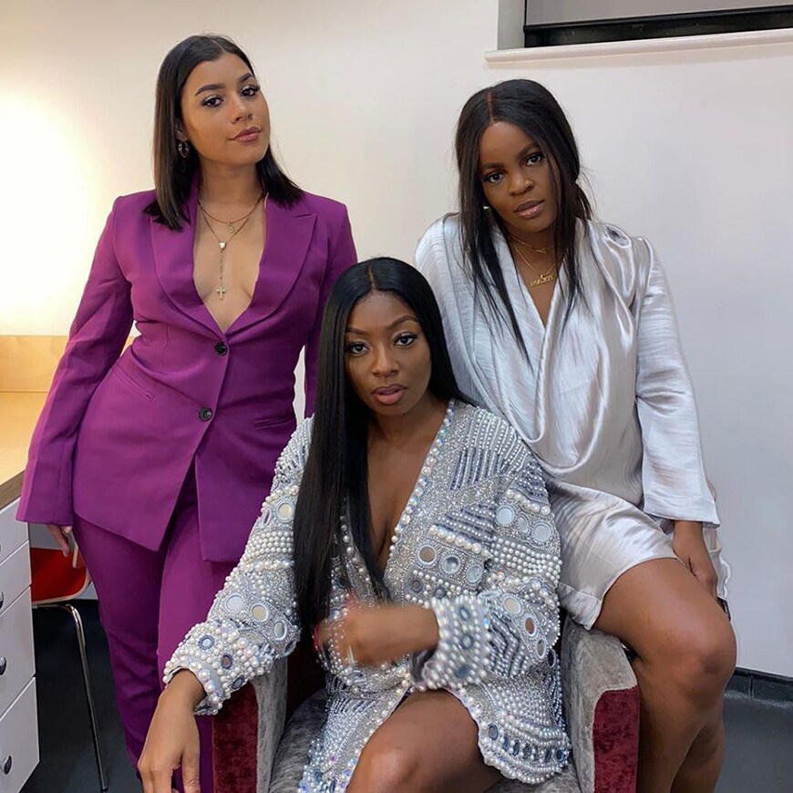 A picture of Tolani Shoneye, Audrey Indome, and Milena Sanchez, hosts of The Receipts podcast| ASOS Style Feed