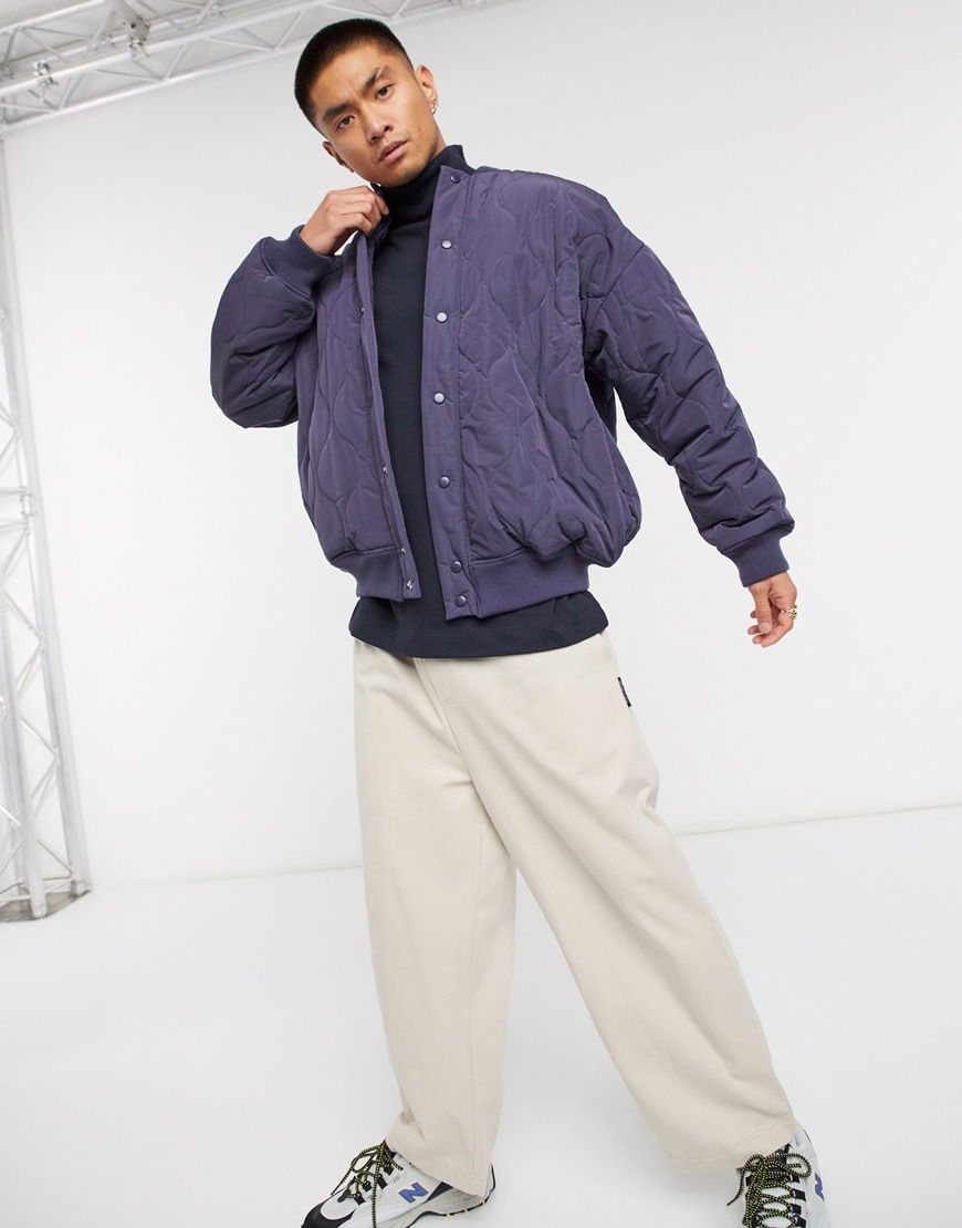 An image of a man wearing a grey jacket by ASOS Design | ASOS Style Feed