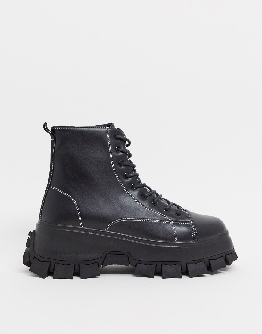 An image of a black boot by ASOS Design | ASOS Style Feed