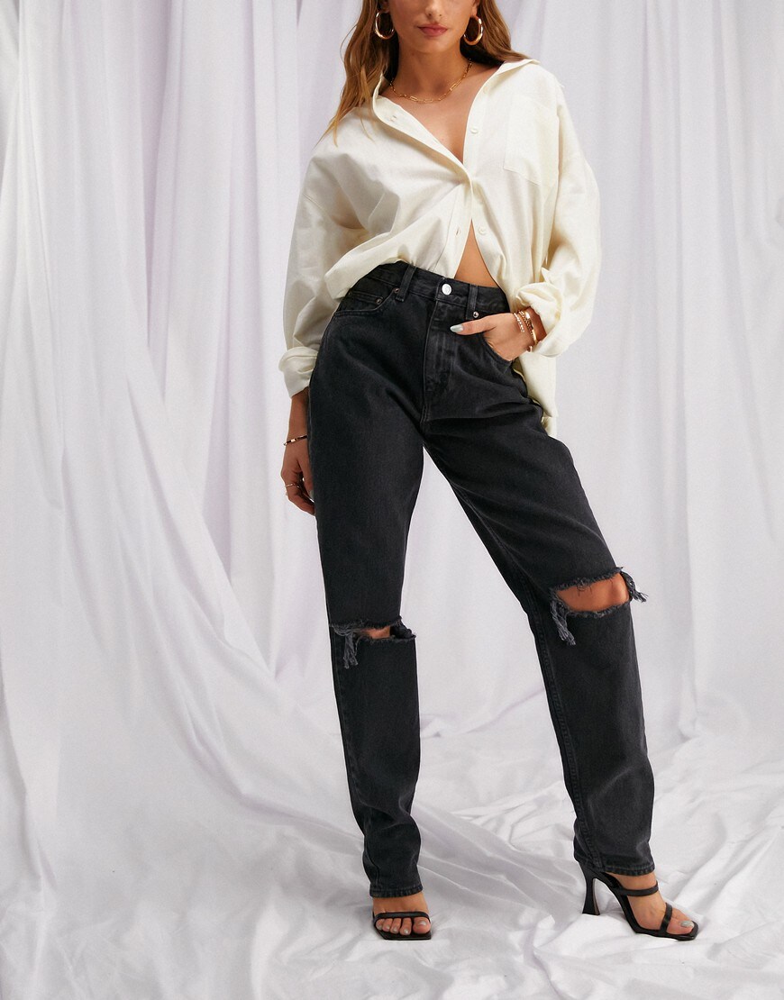 ASOS DESIGN slouchy mom jeans.