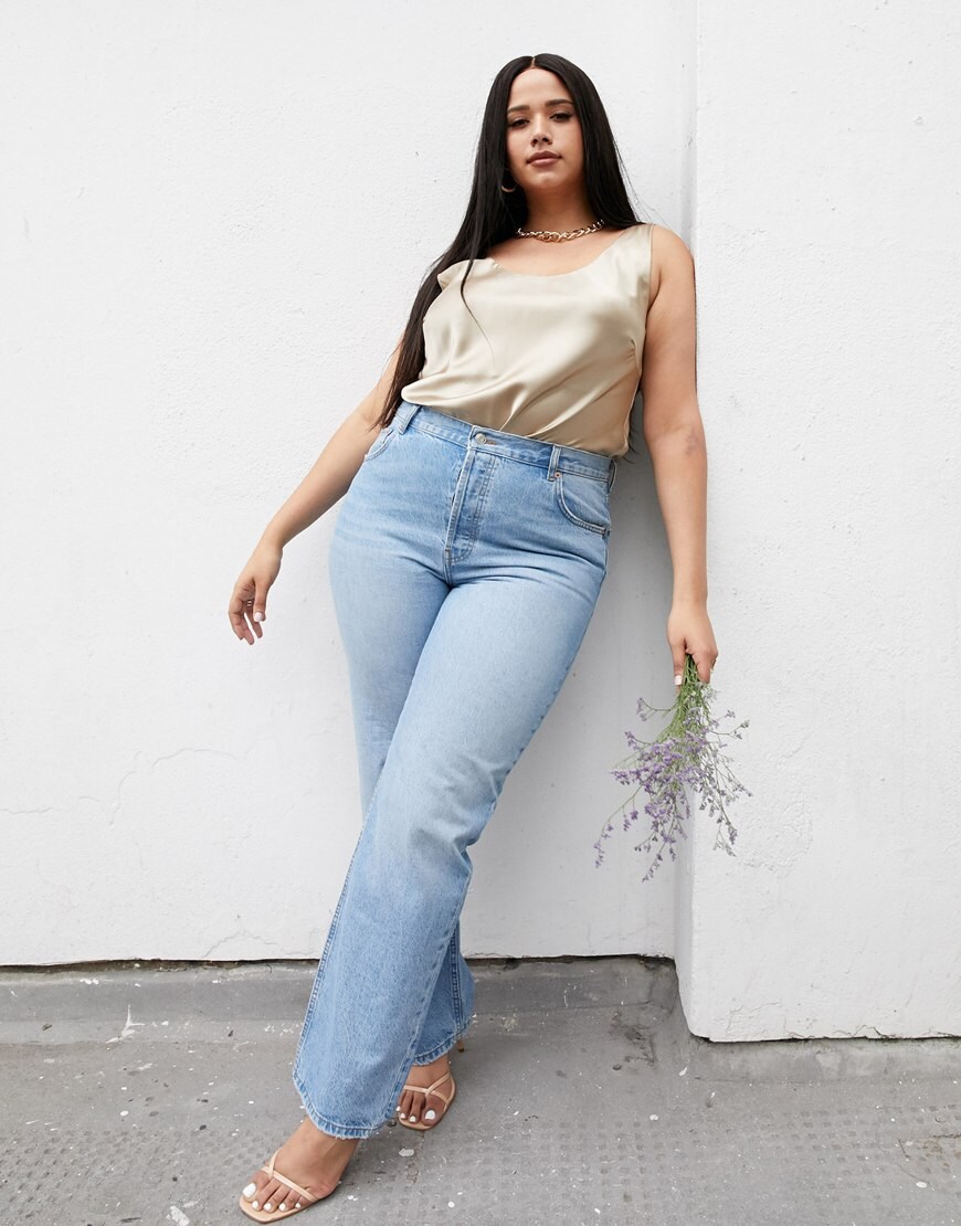 ASOS DESIGN CURVE Mid Rise Jeans