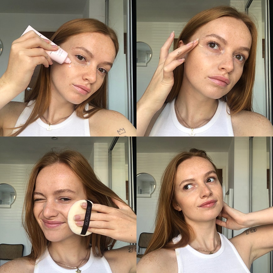 Scarlett wears Laura Mercier