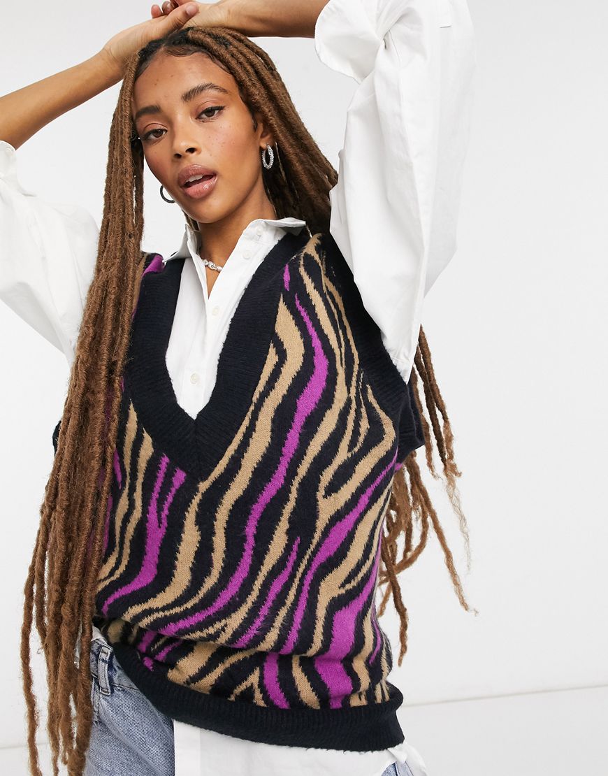 An image of a woman wearing a sweater vest by Annorlunda | ASOS Style Feed
