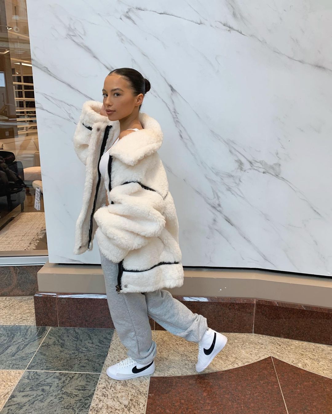 Borg coat asos 2025