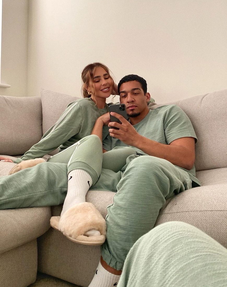 Couple store matching sweatsuits