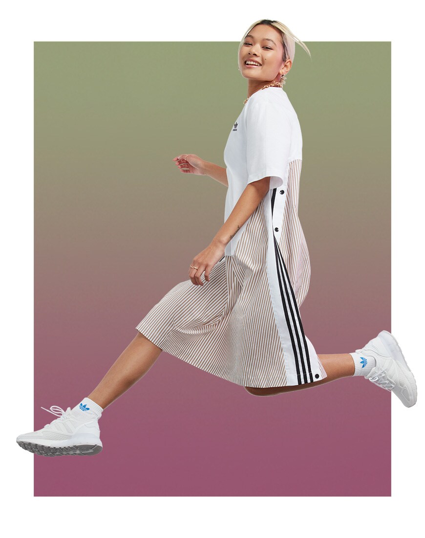adidas Originals dress with white ZX trainers | ASOS Style Feed