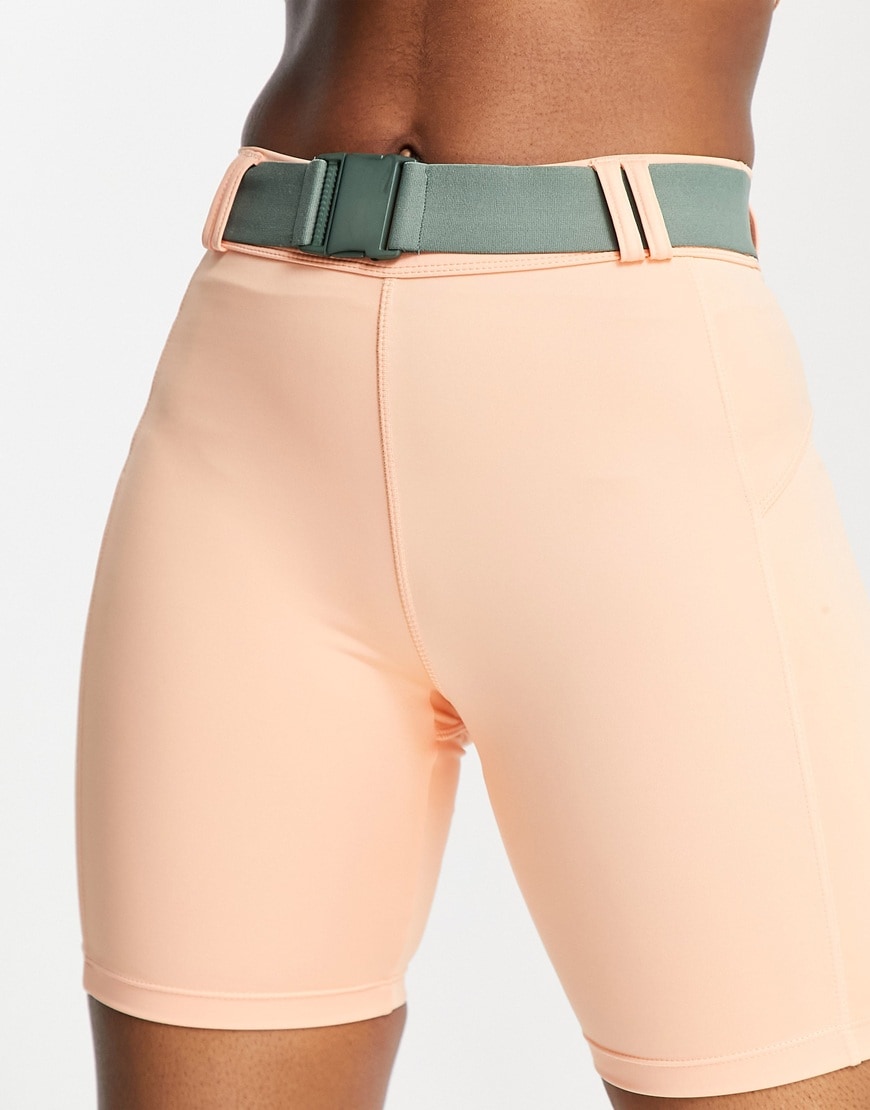 ASOS 4505 booty legging short with belt | ASOS Style Feed