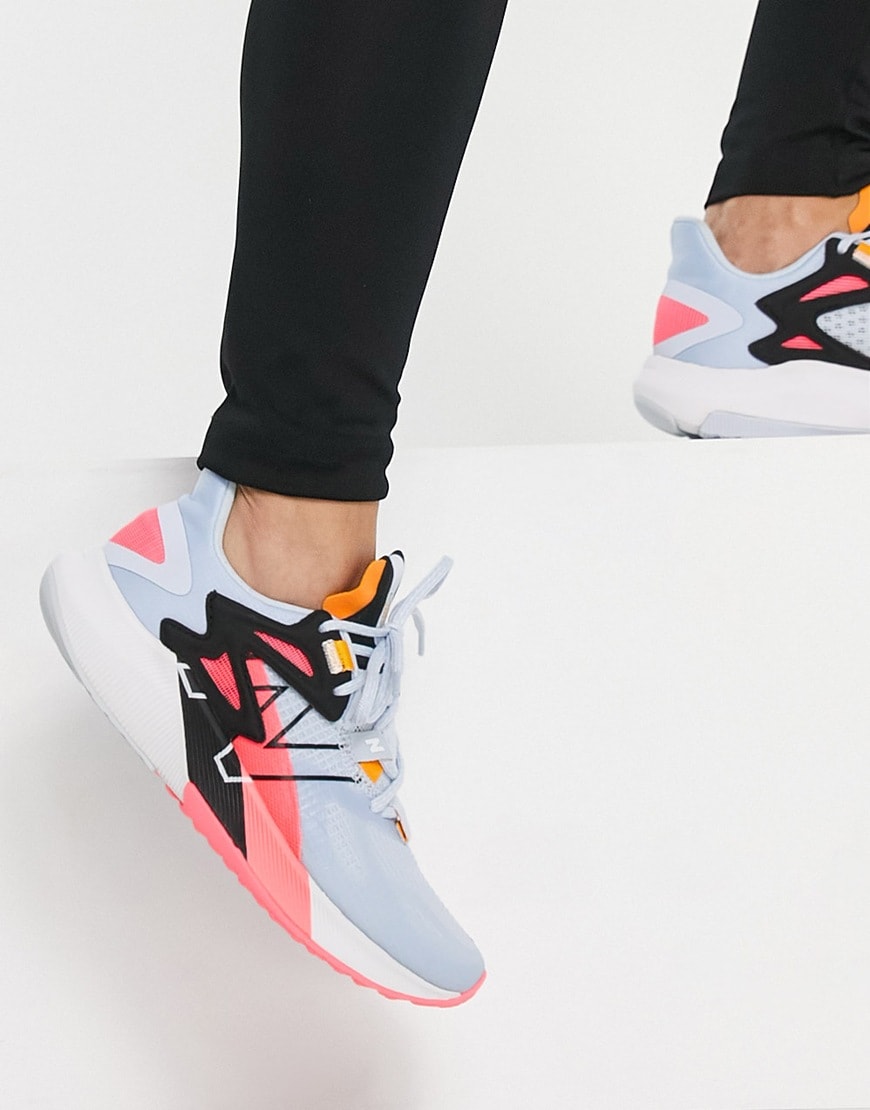 New Balance FuelCell Propel RMX trainers in white and pink | ASOS Style Feed