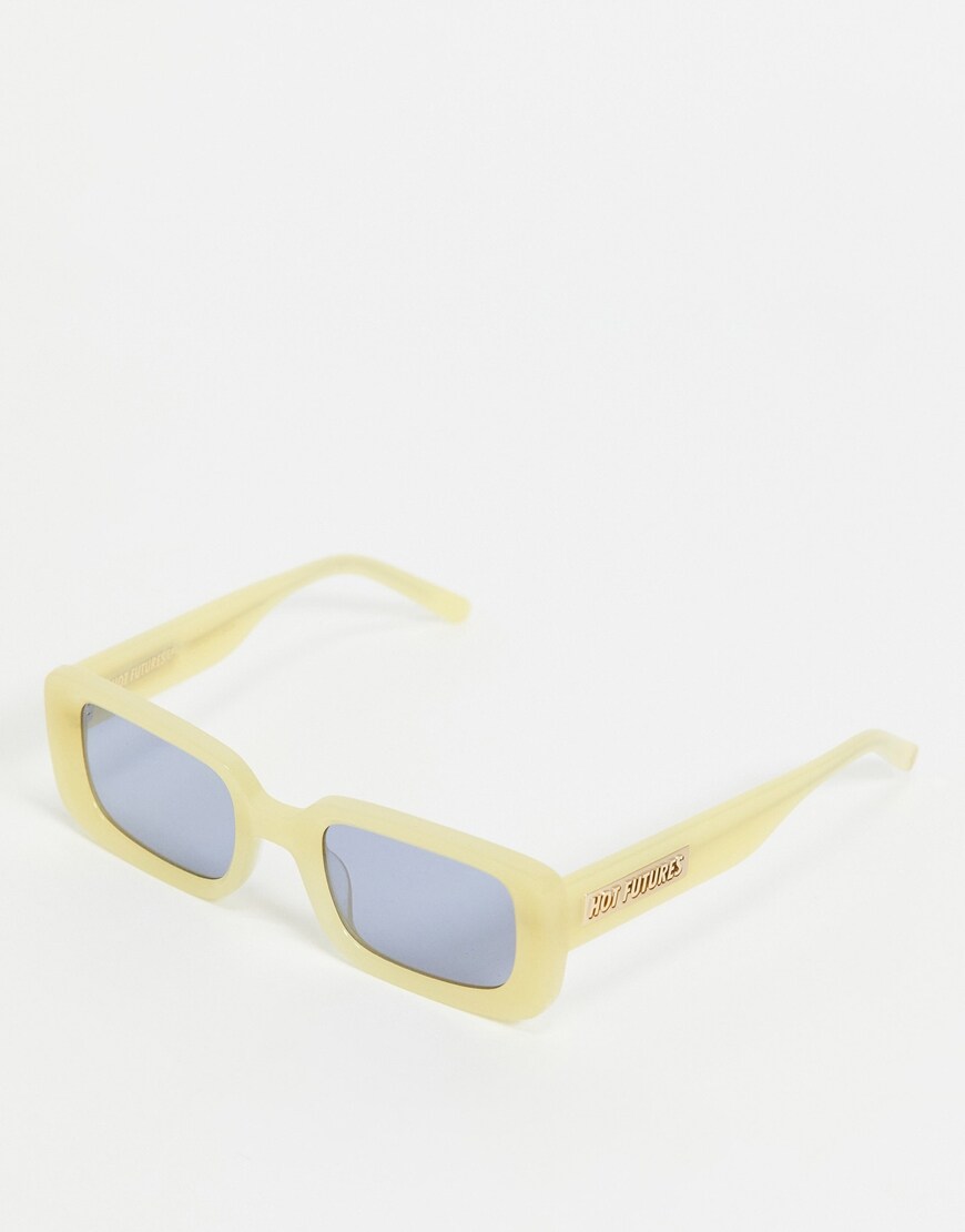 An image of a pair of yellow Sunglasses by Hot Futures | ASOS Style Feed