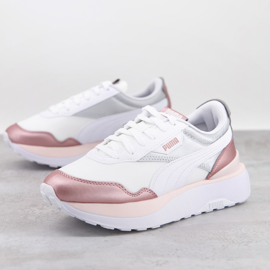 Puma Cruise Rider sneakers in rose gold metallic | ASOS Style Feed