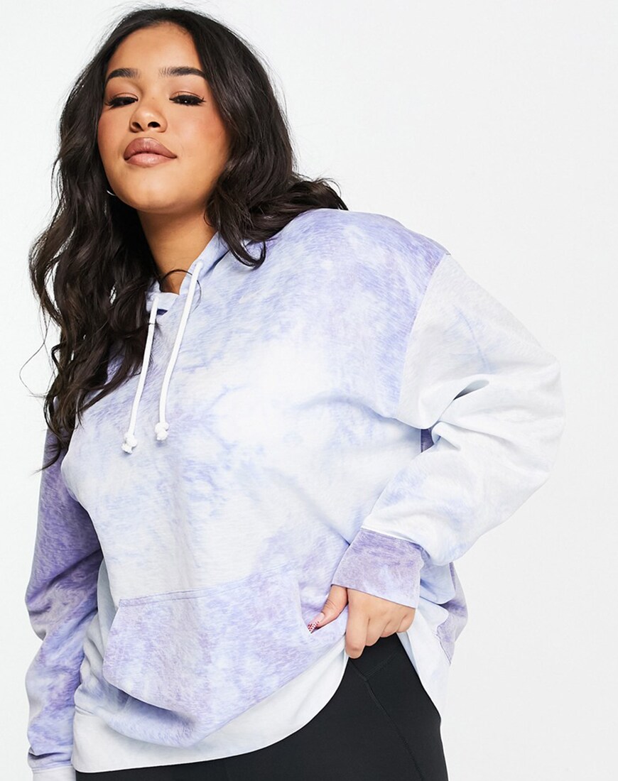 Nike Training Plus Icon Clash tie dye hoodie in blue | ASOS Style Feed