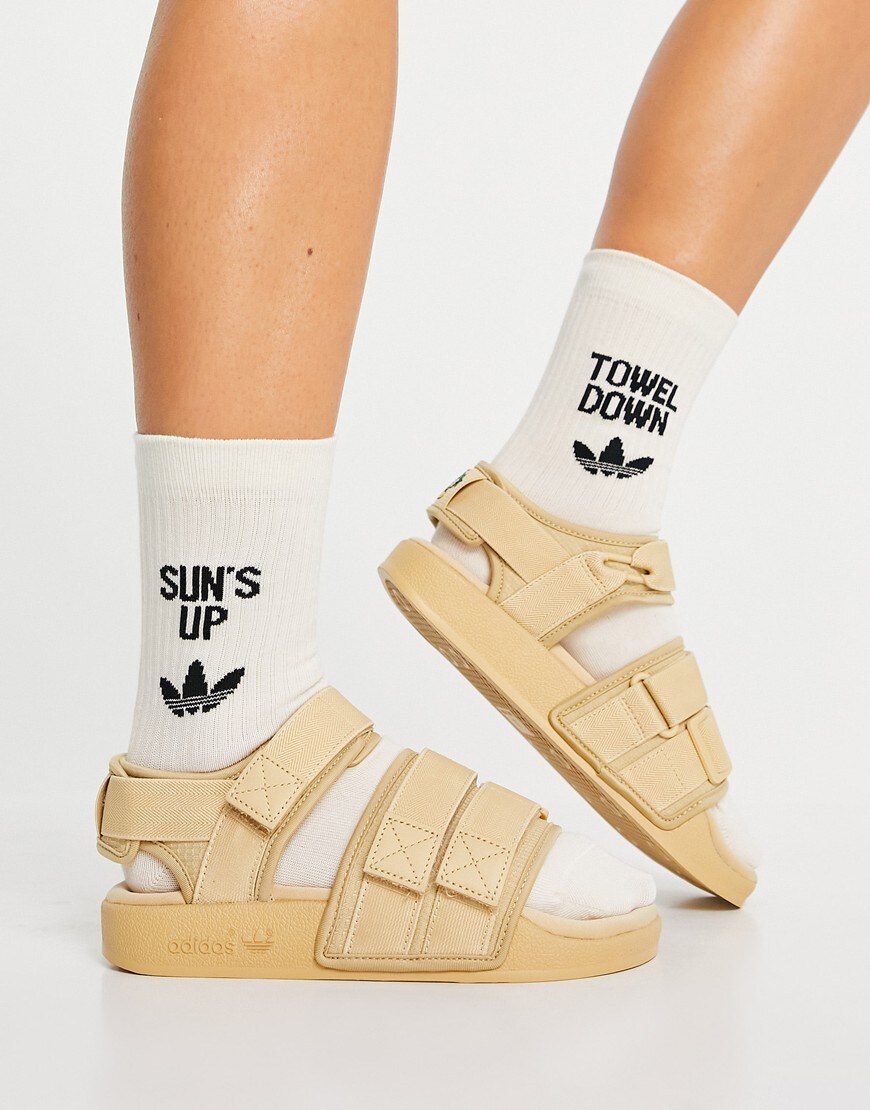 adidas Originals Adelette sandals | ASOS Style Feed