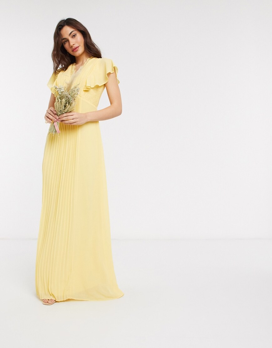 TFNC Yellow Bridesmaid Dress | Style Feed