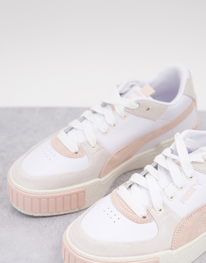 Puma Cali Sport trainers in white and pastel pink | ASOS Style Feed