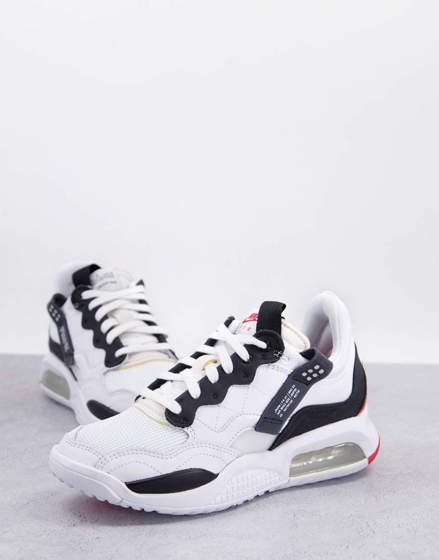 Jordan MA2 trainers in white and black | ASOS Style Feed