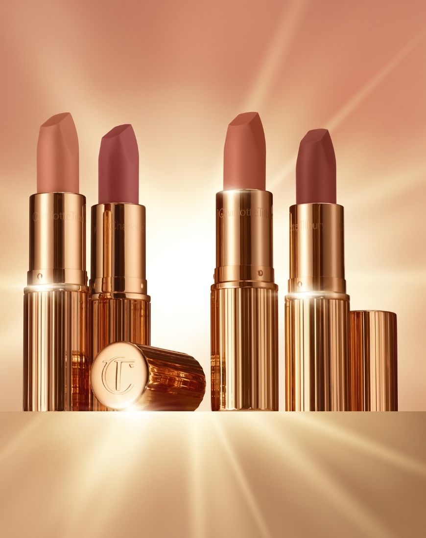 Image showing the full collection of Charlotte Tilbury Super Nudes lipsticks. | ASOS Style Feed