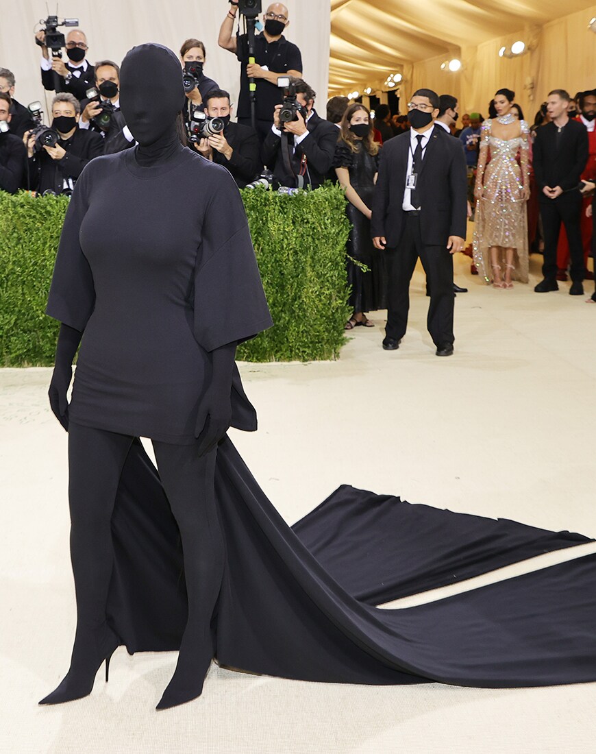 Kim Kardashian in Balenciaga Haute Couture at the 2021 MET Gala