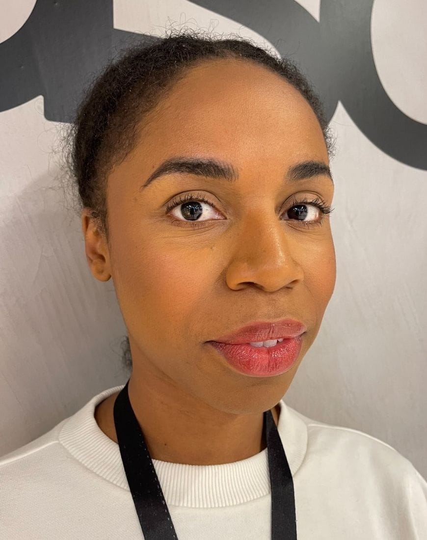 ASOSer Jasmine wears a gorgeous red lip and her skin is flawless. | ASOS Style Feed