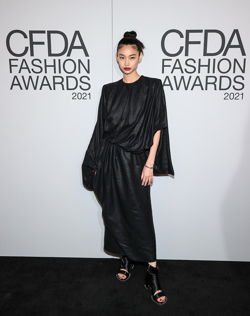 Hoyeon Jung at the 2021 CFDA awards | ASOS Style Feed