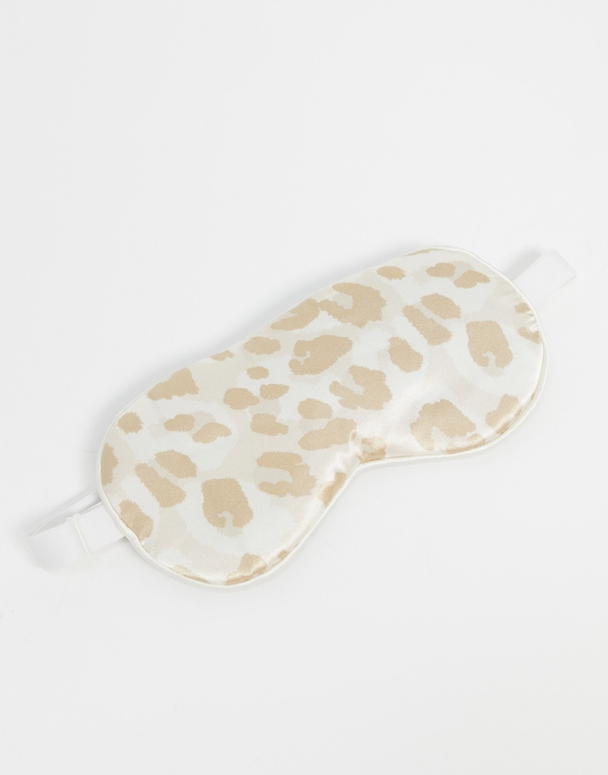 Kitsch Adjustable Satin Eye Mask in Leopard-Print. | ASOS Style Feed