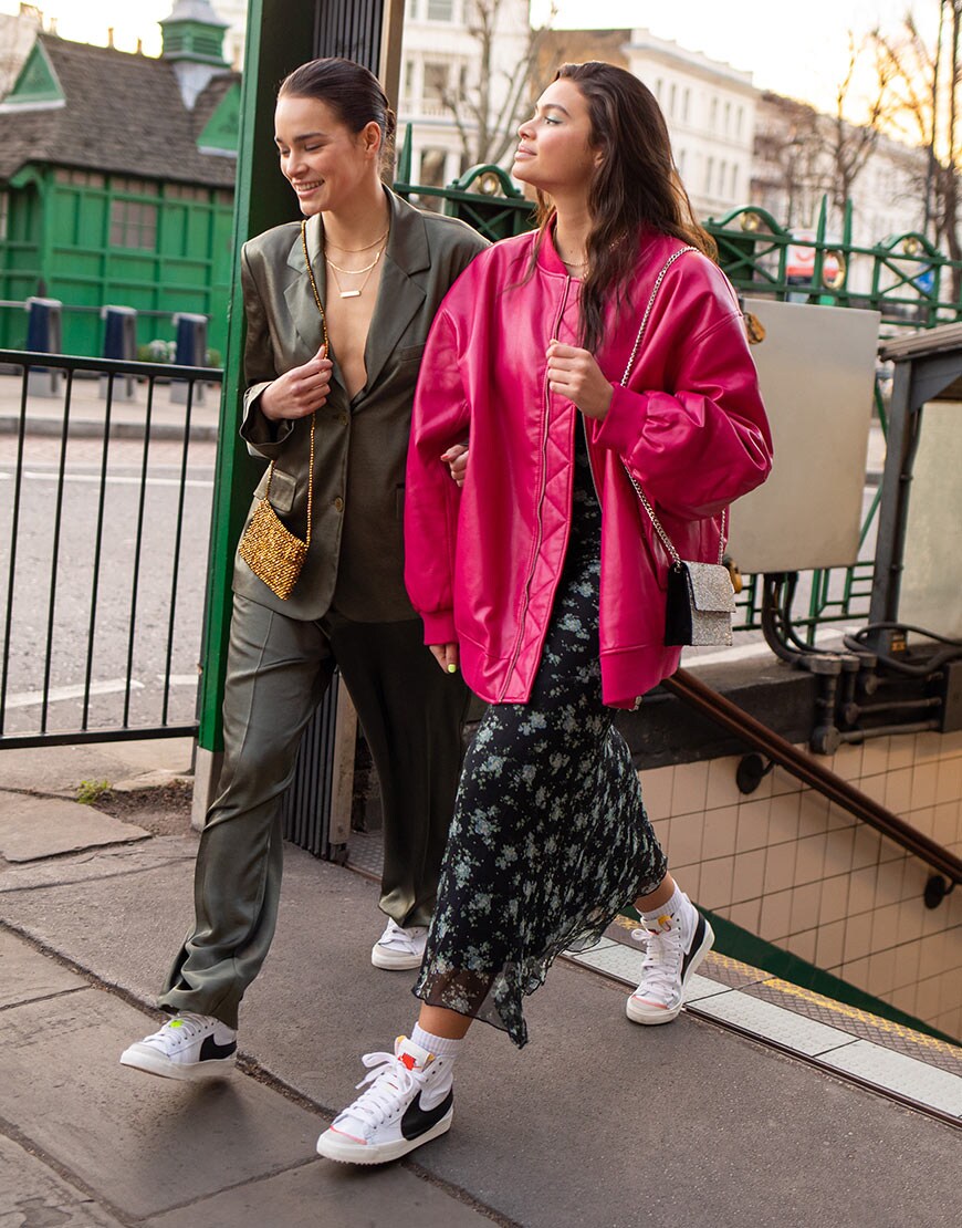 women wearing nike blazers