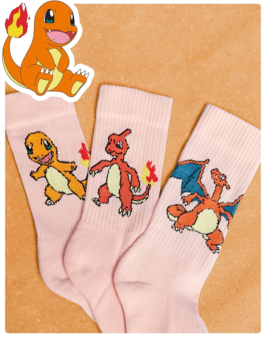 asos charizard socks