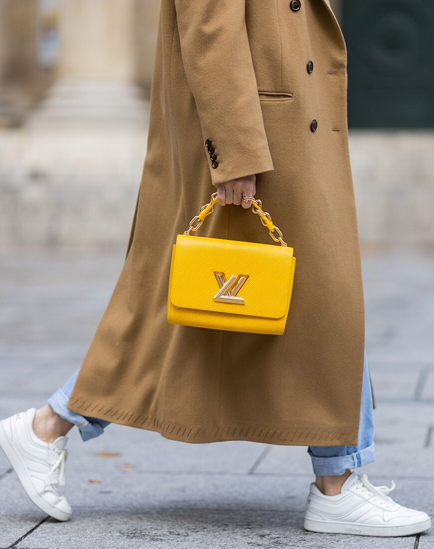 Someone carrying bright yellow bag | ASOS Style Feed