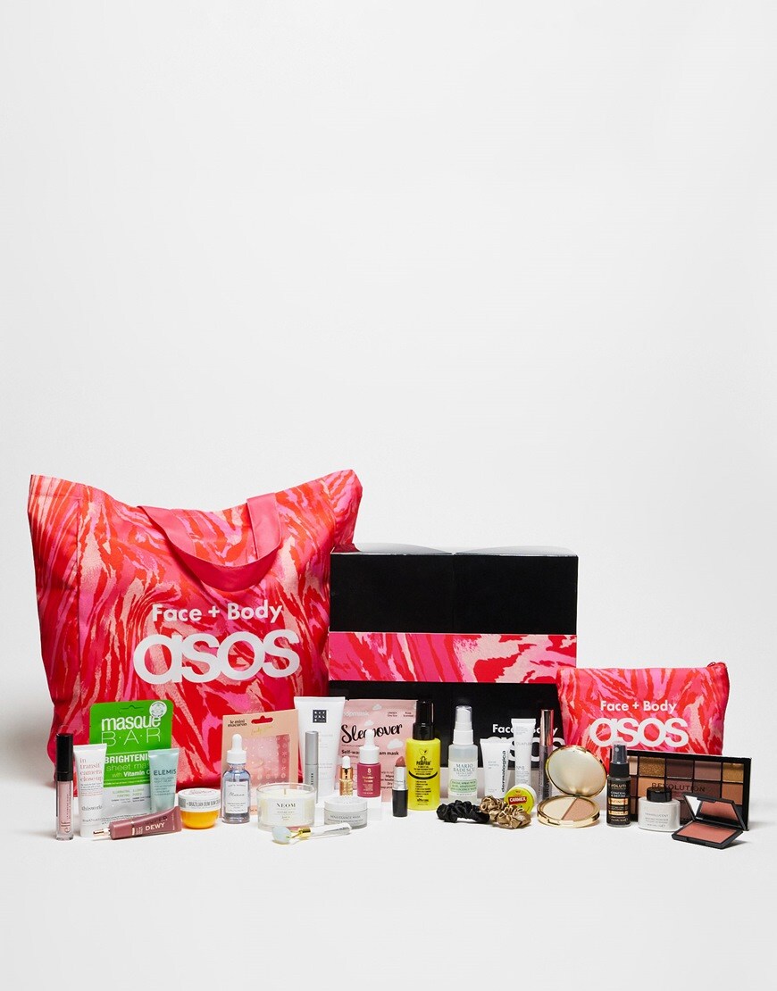 An image of all the products you'll receive in your ASOS Advent Calendar. | ASOS Style Feed