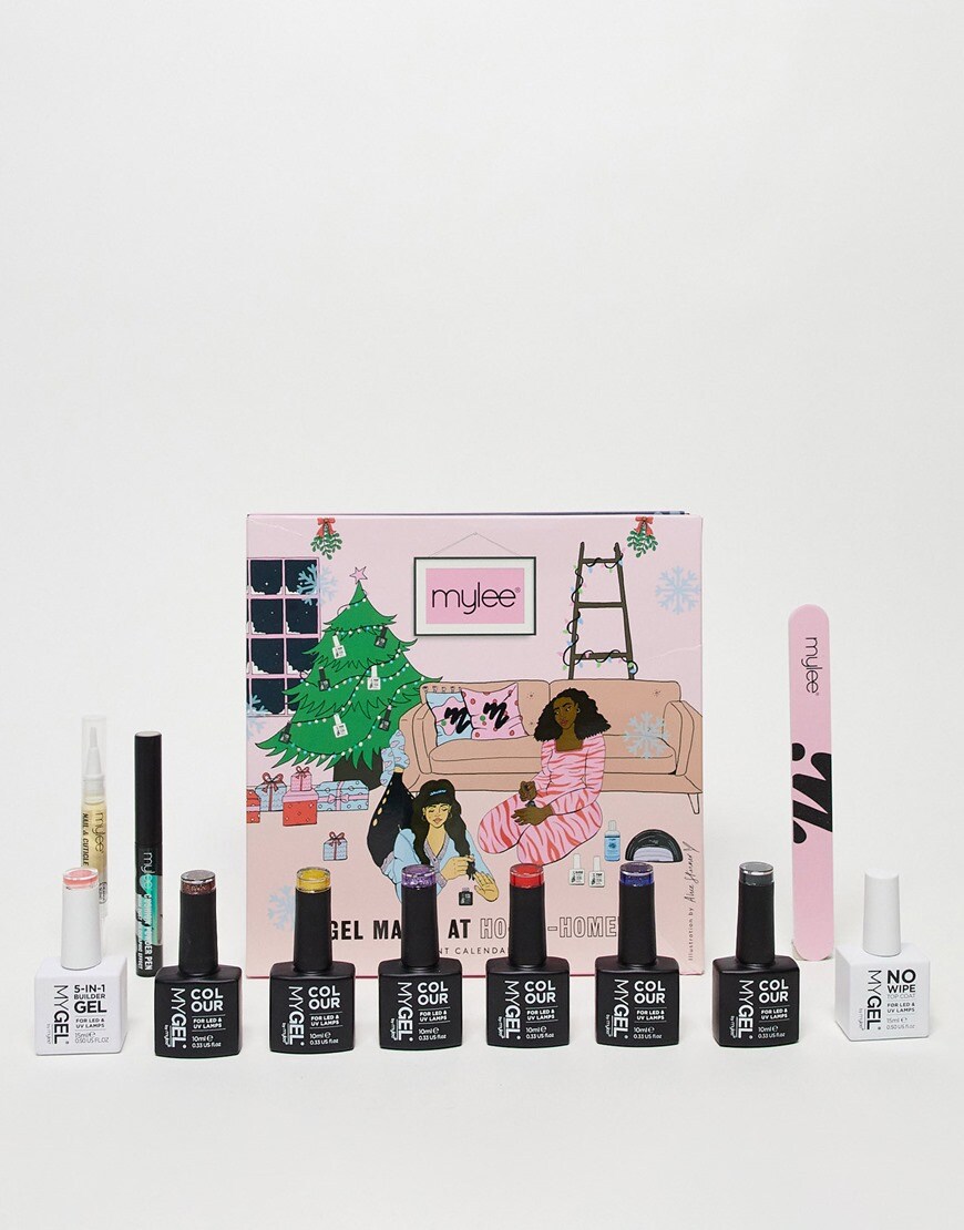 The MYGEL advent calendar with a range of beautiful and colourful (and sparkly) gel nail polishes. | ASOS Style Feed