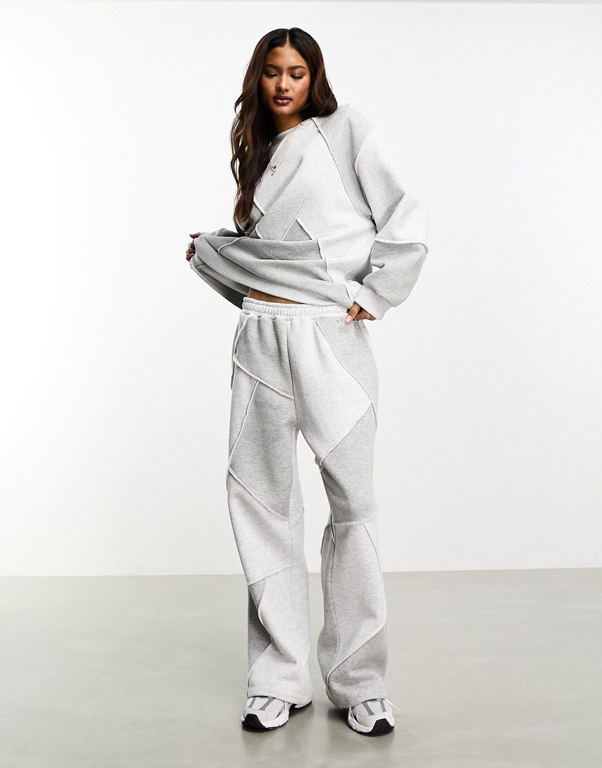 model wearing a tracksuit