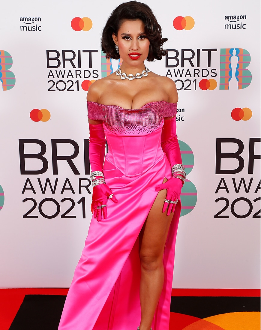 Raye in pink gown | ASOS Style Feed