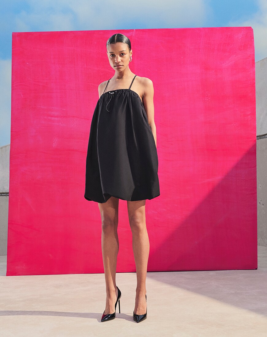 Tophop Black Mini Cargo Dress | Topshop Editorial