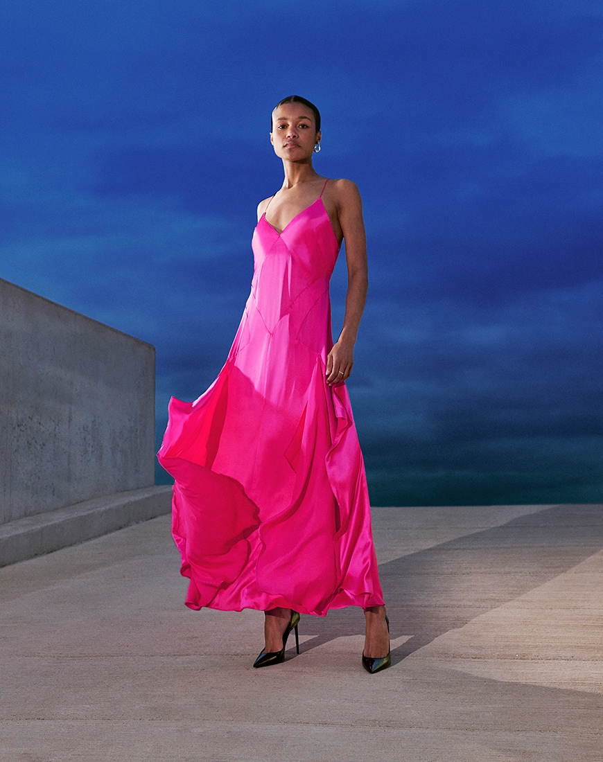 Topshop Pink Maxi Dress | Topshop Editorial