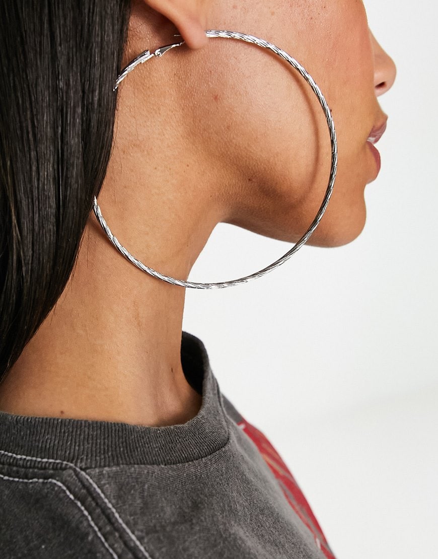 ASOS DESIGN Silver Hoop Earrings | ASOS Stylefeed